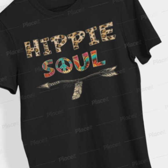 Hippy Soul, Gypsy, Ladies tshirt, Plus size Fall designs ,Savage - Picture 1 of 3